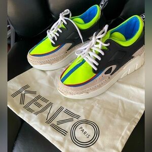 Kenzo Paris  K-Lastic Espadrille summer Sneakers Women's 39 EUR 7.5 US -like new